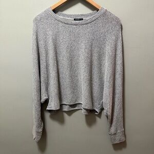 Dynamite Women’s Grey Crew Neck Long Sleeve Shirt Size XS-S